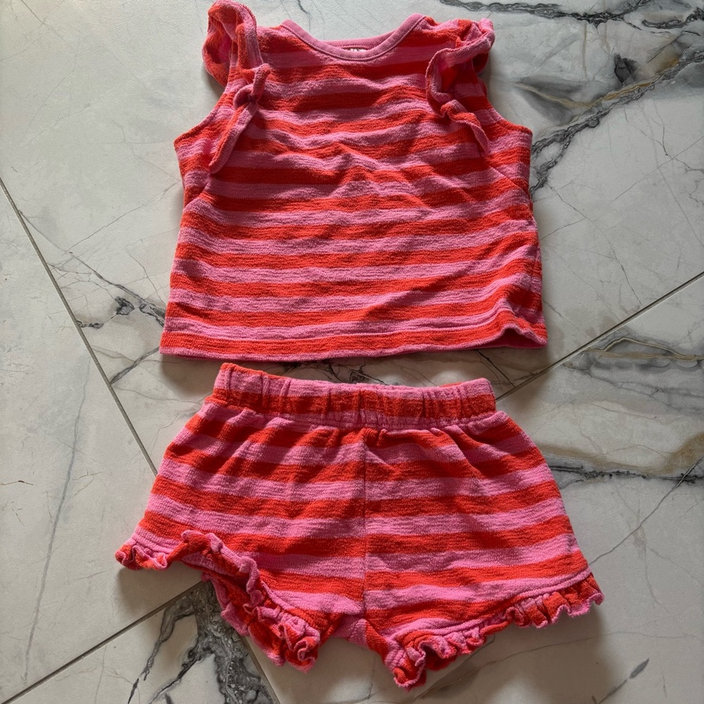 Cat & Jack Pink and Orange Baby Set